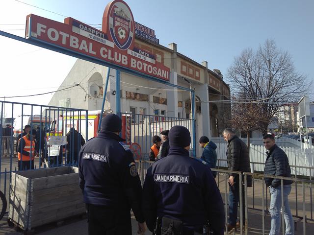 Măsuri de ordine la meciul de fotbal  F.C. Botoșani – Sepsi OSK Sfântul Gheorghe   